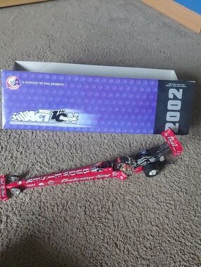 Budweiser Red and Black  Dragster  1:24 Scale Top Fuel Toy
